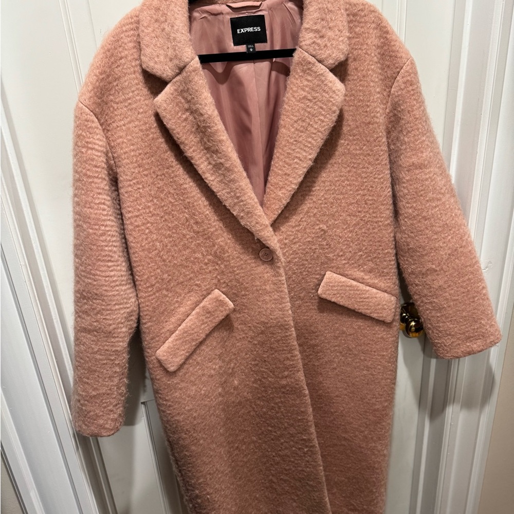 Express Women's Blush Teddy Jacket